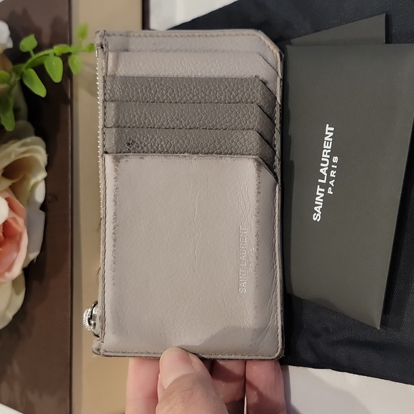 Authentic YSL card & coin wallet - Picture 1 of 10